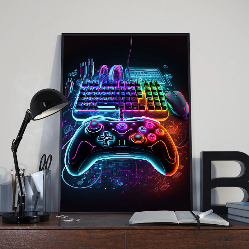 Modern Neon Pop Cool Gaming Wa - Esports Gaming House recension och pris
