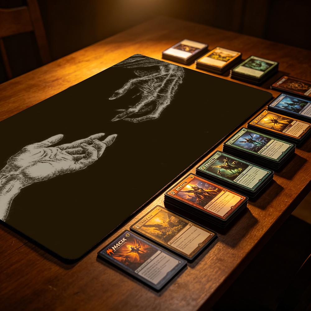 Human And Demon Hands TCG Play - Esports Gaming Background recension och pris